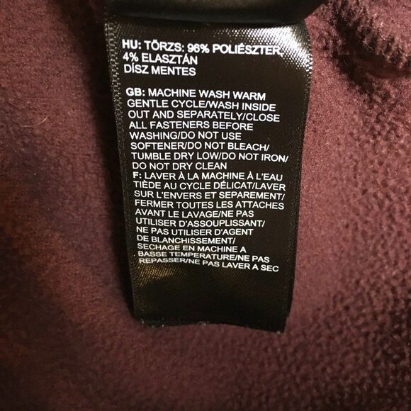 The North Face Canyonlands Womens S 1/4 Zip Purple Wine Long Sleeve Fleece Top - Picture 8 of 10